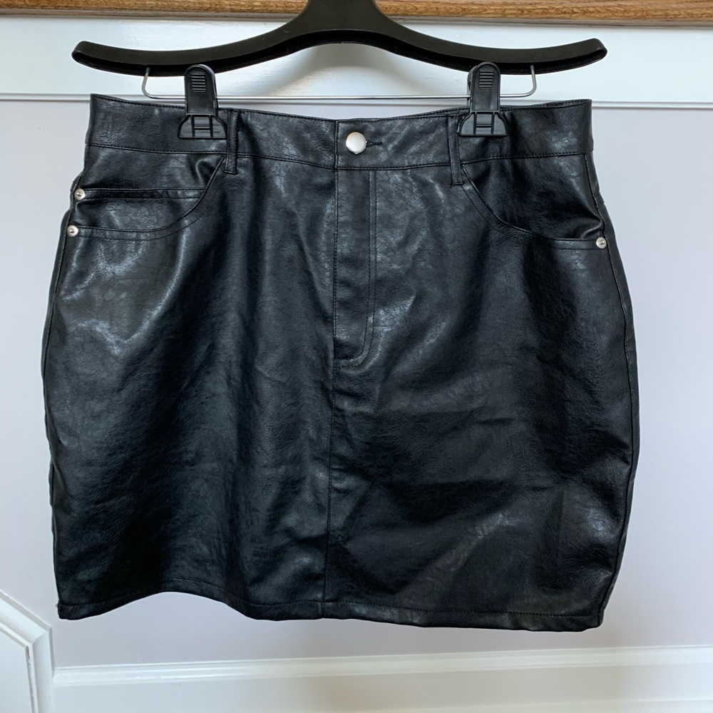 Leather Mini Skirt
